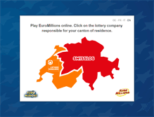 Tablet Screenshot of euromillions.ch
